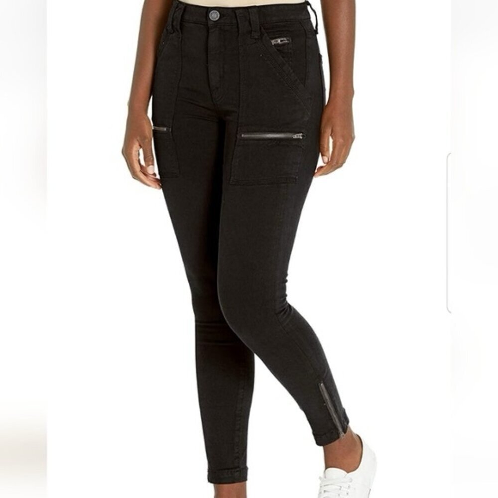 NWT Joie CONTEMPORARY FIT Black Cargo Skinny Pants JEI669CO Size 2/26